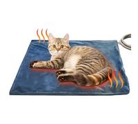 GDanes Heated Cat Bed Mat - 3-Temp Adjustable Pet Heating Pad for Indoor Use, Waterproof & Scratch-Resistant Fabric, 10-Min Fast Warm, Chew-Proof Cord & Machine Washable Cover - 18×18 Inch