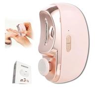 GDAONUDK 3 in 1 Automatic Electric Nail Clipper with Polishing, 2025 New Electric Toe Nail Clippers for Seniors Adults Baby, Automatic Electric Nail Clippers Nail File with Light(A Pink)