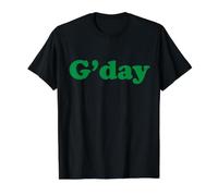 G'Day Australian Slang Aussie Heritage Greeting Australia Value Graphic T-Shirt, Men, Black, XL