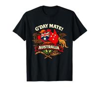 G'Day Mate Australia Aussie Outback Kangaroo Art Souvenir T-Shirt
