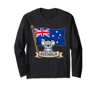 G'Day Mate Australia Day Australian Koala Flag Australia Long Sleeve T-Shirt