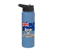 G'Day Mate Australia Day Australian Koala Flag Australia Stainless Steel Insulated Water Bottle