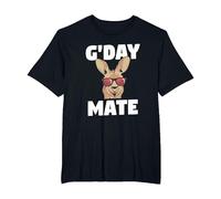 G'Day Mate Funny Australian Kangaroo Aussie Australia T-Shirt, Men's Big and Tall, Black, 5X Tall