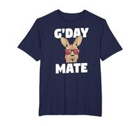 G'Day Mate Funny Australian Kangaroo Aussie Australia T-Shirt, Men's Big and Tall, Navy Blue, 2X Tall