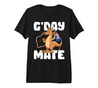 G'Day Mate Kangaroo Australia Australian Flag Aussie Premium T-Shirt