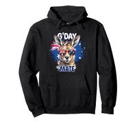G'Day Mate Kangaroo Australia Day Australian Flag Australia Pullover Hoodie