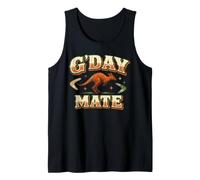 Gday Mate Kangaroo Vintage Australia Aussie Shirt Tank Top