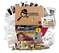 GDB CRIMINAL MURDER MYSTERY Game - Special Edition Age 14+ of the Wedding Anniversary Mystery with Green Aventurine Necklace - Cold Case Files - Detective Board Game - Special Day Present