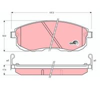 GDB1003 BRAKE PAD SET, DISC BRAKE FITS: INFINITI G SALOON 35