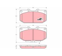 GDB1006 BRAKE PAD SET, DISC BRAKE TRW