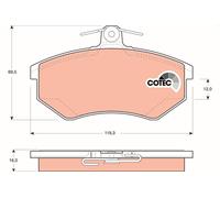 GDB1048 BRAKE PAD SET, DISC BRAKE TRW