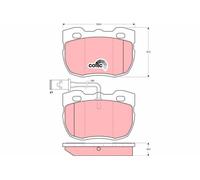 GDB1093 BRAKE PAD SET, DISC BRAKE FITS CARBODIES FX FAIRWAY 2.7 TD