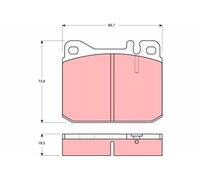 GDB1103 BRAKE PAD SET, DISC BRAKE FITS VW LT28-50 VAN 2.0