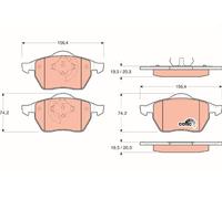 GDB1200 BRAKE PAD SET, DISC BRAKE FITS AUDI A4 B5 1.6