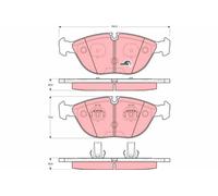GDB1285 BRAKE PAD SET, DISC BRAKE ALPINA ROADSTER V8 4.8 V8