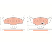 GDB1306 BRAKE PAD SET, DISC BRAKE TRW