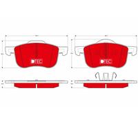 GDB1388DTE BRAKE PAD SET, DISC BRAKE FITS: VOLVO S60 I 2.0 T