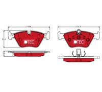 GDB1404DTE BRAKE PAD SET, DISC BRAKE FITS BMW 3 COUPE 330 XI