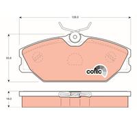GDB1405 BRAKE PAD SET, DISC BRAKE TRW