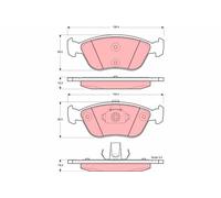 GDB1406 BRAKE PAD SET, DISC BRAKE TRW