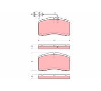 GDB1523 BRAKE PAD SET, DISC BRAKE FITS AUDI A8 D2 2.8 QUATTRO