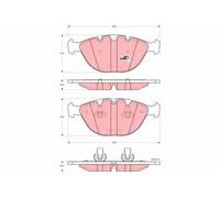 GDB1529 BRAKE PAD SET, DISC BRAKE TRW