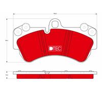 GDB1547DTE BRAKE PAD SET, DISC BRAKE PORSCHE CAYENNE 3.6