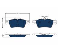 GDB1621BTE BRAKE PAD SET, DISC BRAKE CITROËN DS5 1.6 THP 165 HYBRID