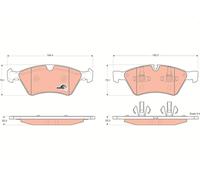 GDB1642 BRAKE PAD SET, DISC BRAKE MERCEDES-BENZ E-CLASS E 280 4-MATIC