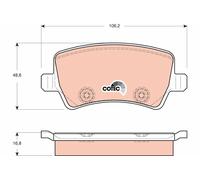 GDB1685 BRAKE PAD SET, DISC BRAKE FITS FORD GALAXY II 1.6 ECOBOOST