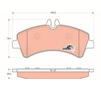 GDB1699 BRAKE PAD SET, DISC BRAKE TRW