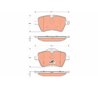 GDB1712 BRAKE PAD SET, DISC BRAKE MINI MINI ONE