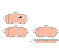 GDB1736 BRAKE PAD SET, DISC BRAKE FITS MERCEDES-BENZ C-CLASS C 180 CGI