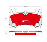 GDB1775DTE BRAKE PAD SET, DISC BRAKE TRW