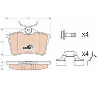 GDB1799 BRAKE PAD SET, DISC BRAKE TRW
