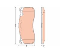 GDB1802 BRAKE PAD SET, DISC BRAKE TRW