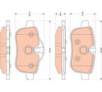 GDB1827 BRAKE PAD SET, DISC BRAKE BMW Z4 ROADSTER SDRIVE 18 I