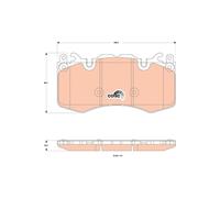 GDB1834 BRAKE PAD SET, DISC BRAKE TRW
