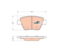 GDB1841 BRAKE PAD SET, DISC BRAKE TRW