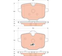 GDB1869 BRAKE PAD SET, DISC BRAKE TRW