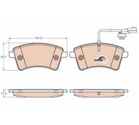 GDB1941 BRAKE PAD SET, DISC BRAKE FITS FOR RENAULT KANGOO BE BOP 1.6
