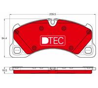 GDB1969DTE BRAKE PAD SET, DISC BRAKE TRW