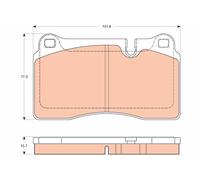 GDB2048 BRAKE PAD SET, DISC BRAKE FITS ASTON MARTIN DB9 VANTAGE 6.0 V12
