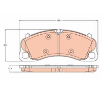 GDB2089 BRAKE PAD SET, DISC BRAKE FITS PORSCHE 911 3.0 CARRERA S