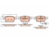 GDB2127 BRAKE PAD SET, DISC BRAKE AUDI A4 ALLROAD B9 45 TFSI MILD HYBRID QUATTRO