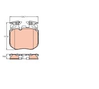 GDB2147 BRAKE PAD SET, DISC BRAKE ALPINA B7 BITURBO ALL-WHEEL DRIVE