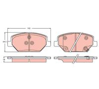 GDB2185 BRAKE PAD SET, DISC BRAKE OPEL INSIGNIA B GRAND SPORT 1.4 TURBO