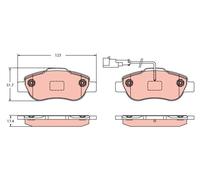 GDB2415 BRAKE PAD SET, DISC BRAKE FORD KA 1.3 TDCI