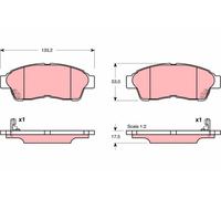 GDB3147 BRAKE PAD SET, DISC BRAKE TOYOTA CARINA E VI SALOON 2.0 D