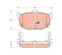 GDB3170 BRAKE PAD SET, DISC BRAKE TRW
